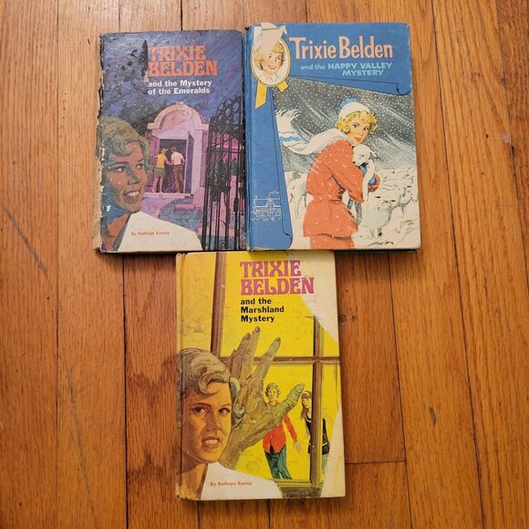 3 Trixie Belden Book Lot Teacher Home School Summer Reading Kathryn Kenny - Picture 1 of 5